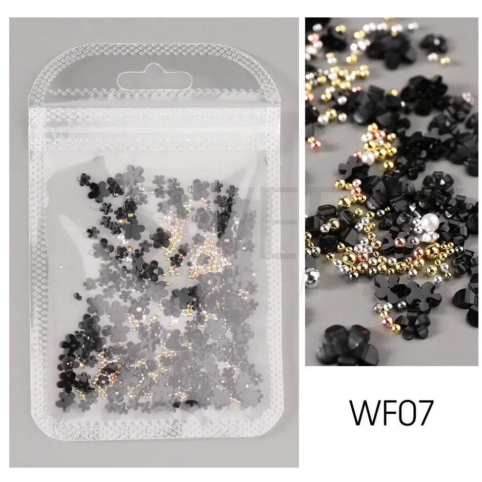 Zhenghebuy Nagel Charms Set – 3D Rosen & Schleifen Mit Halbperlen Für DIY Nail Art
