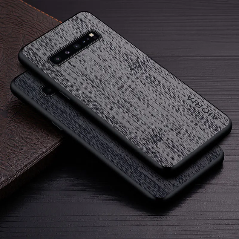 Luxury Bamboo Wood Pattern Leather Case - Premium Cover