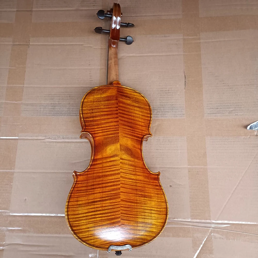 Handmade 4/4 size tiger patterned maple Retro solid wood Violin over 20 years beginner professional Musical Instruments acoustic violin,violin accessories