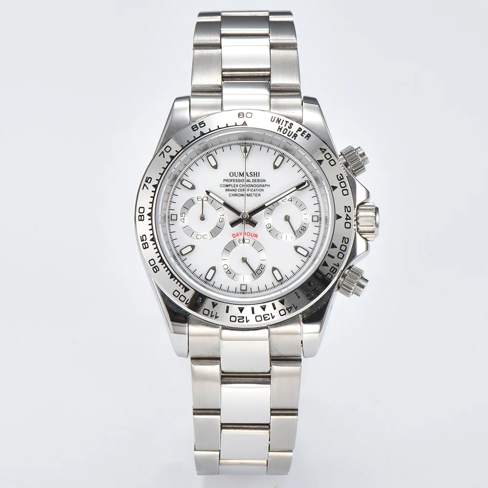 ساعات حركة VK63 ساعات رجالية فاخرة من زجاج الياقوت...