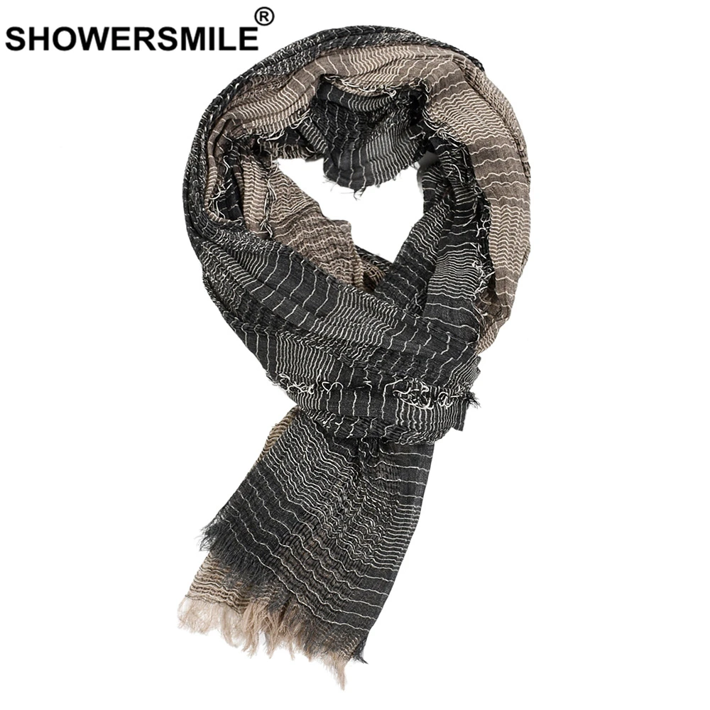 SHOWERSMILE Sciarpa Uomo Autunno Inverno Stile britannico Sciarpe