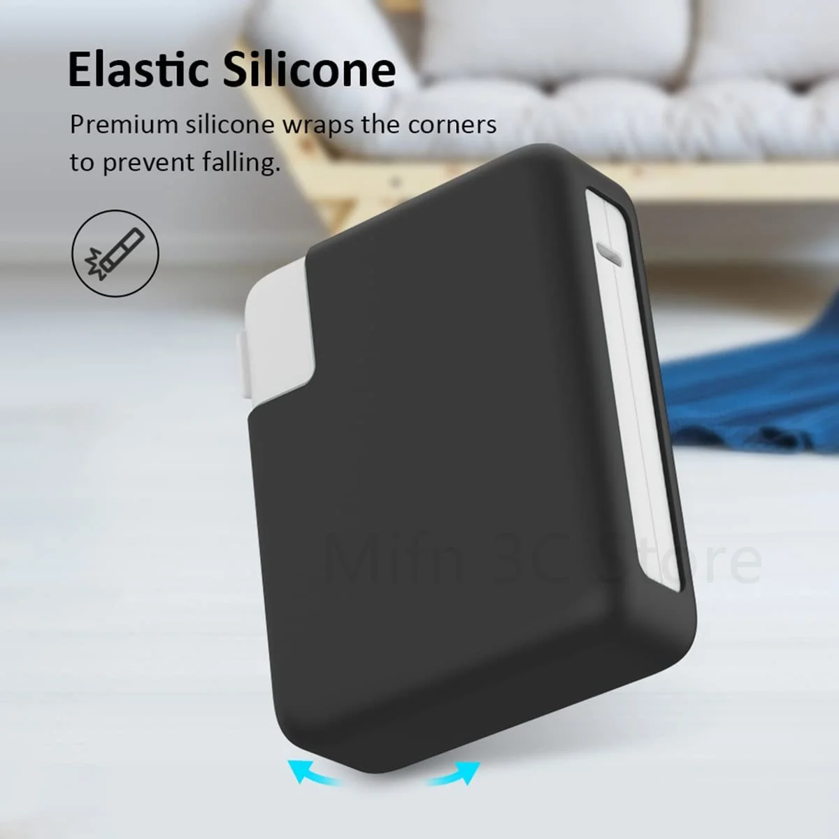 140w carregador de silicone macio adaptador de