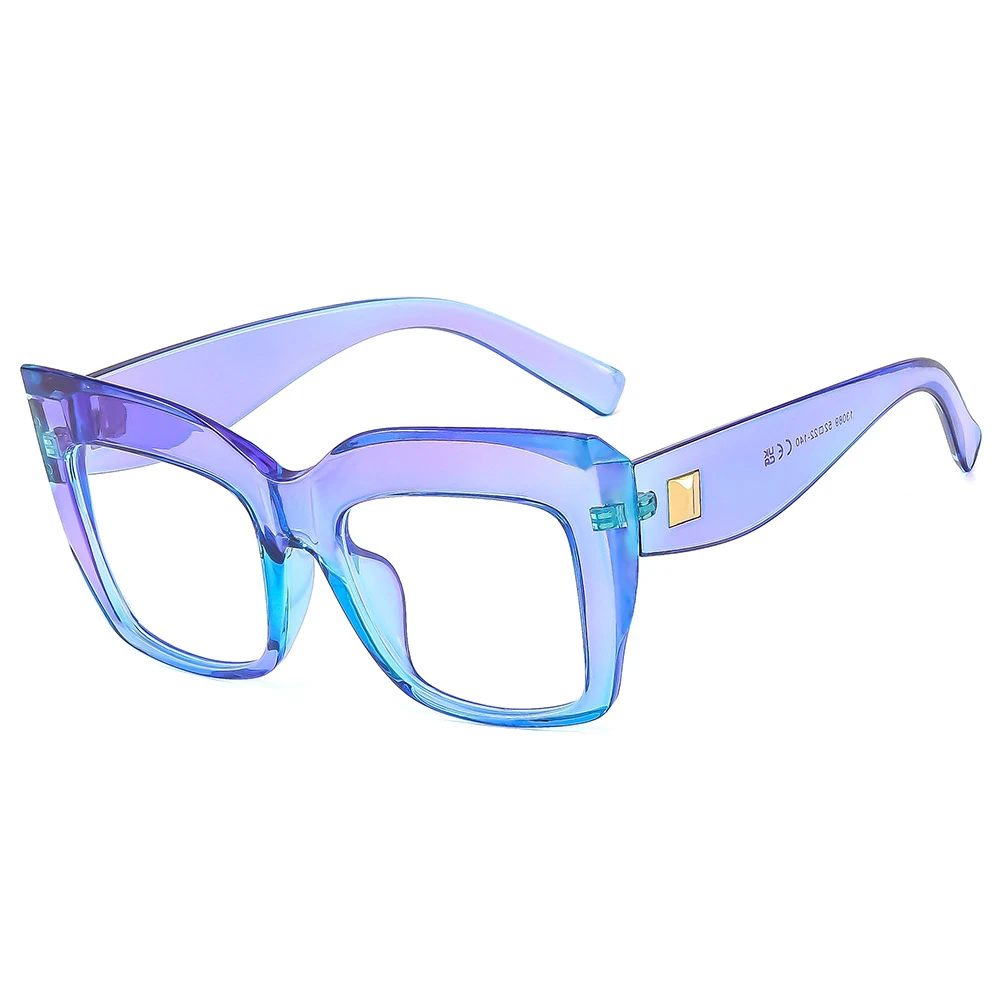 Fashion Transparent Glasses Women Big Oversized Square Eyeglasses Frames Optical Computer Eyewear Men Luxury Brand Spectacle eyeglasses frames eyewear frames women glasses fashion eyeglasses