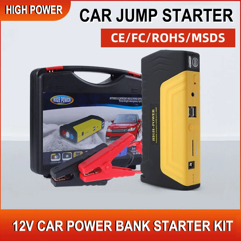 Portable Car Jump Starter High Power 50800mAh Power Bank 12V Car Emergency Battery Boost