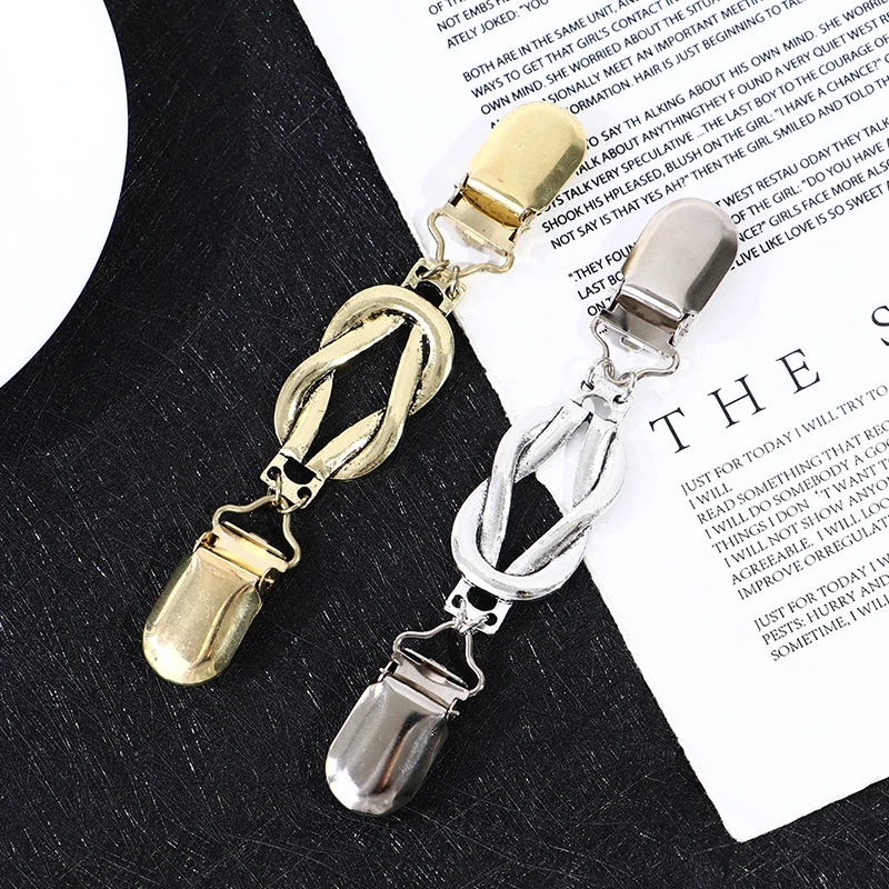 1개 클래식 브로치 가디건 스웨터 블라우스 숄 클립 셔츠 칼라 숄 브로치 레트로 덕 클립 클라스프 장식 액세서리 선물