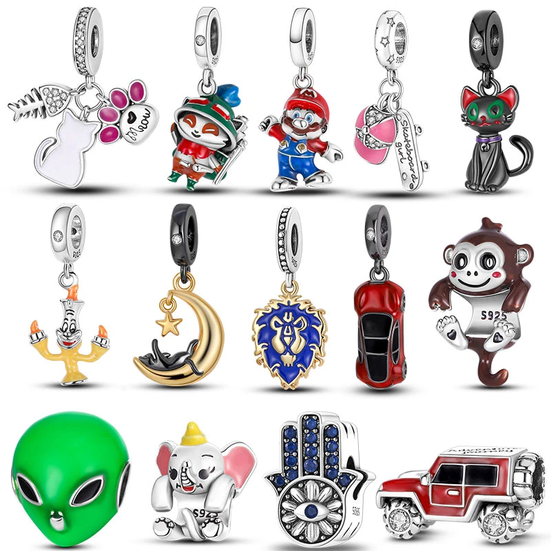 2022 Explosive Beads Pendants Hot Sale Kitten Fit Pandora Bracelets Fashion Popular Women Jewelry Gifts