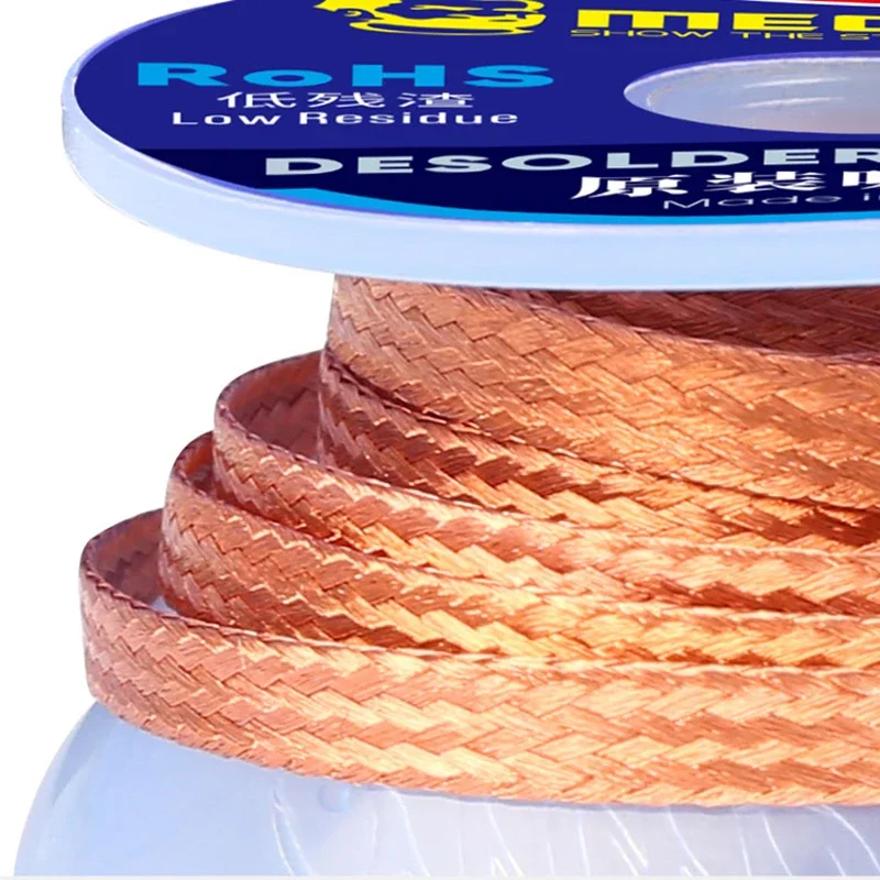 Desoldering Braid Mechanic R300 Desoldering Braid Welding Solder Remover Wick Wire 1.5M Suction Tin Welding wick Lead Cord Flux BGA Repair Tools