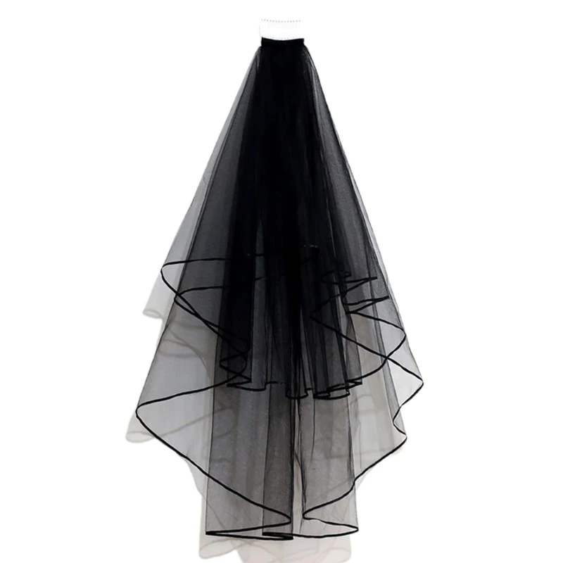 Halloween Bridal Lace Tulle Veil Party Performance Headdress Carnival Cosplay Hair Accessories bridal veil