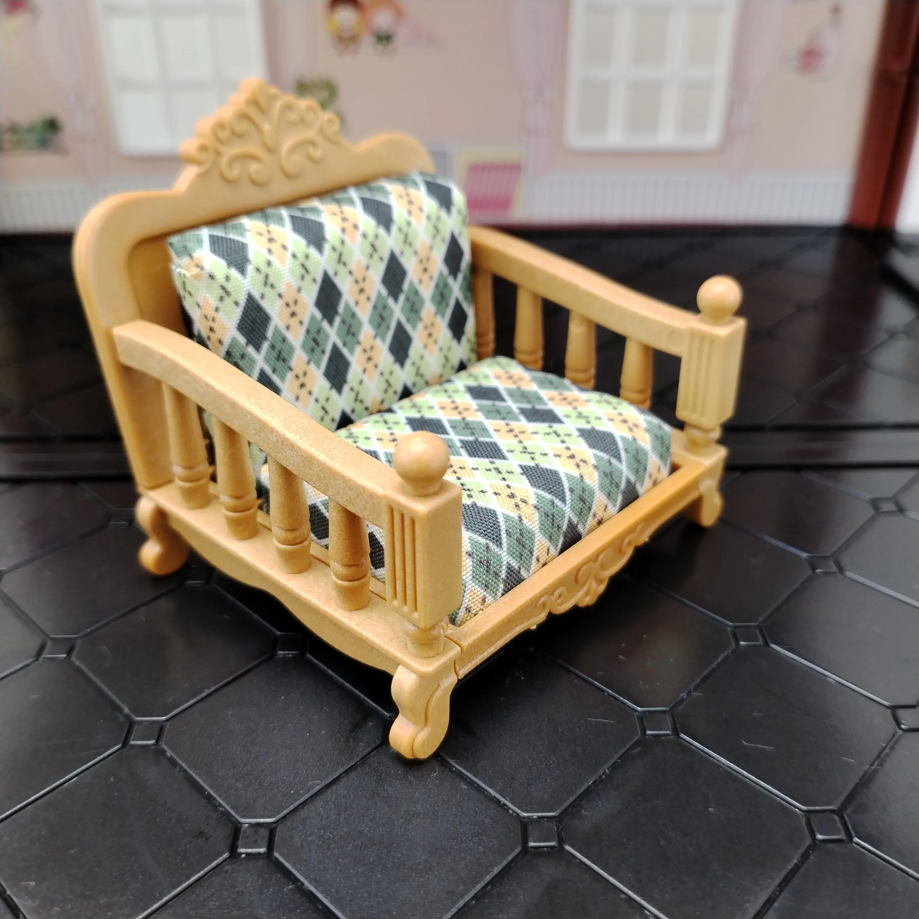 Miniature dollhouse furniture accessories living room bedroom supermarket shopping games family interaction doll kids toys