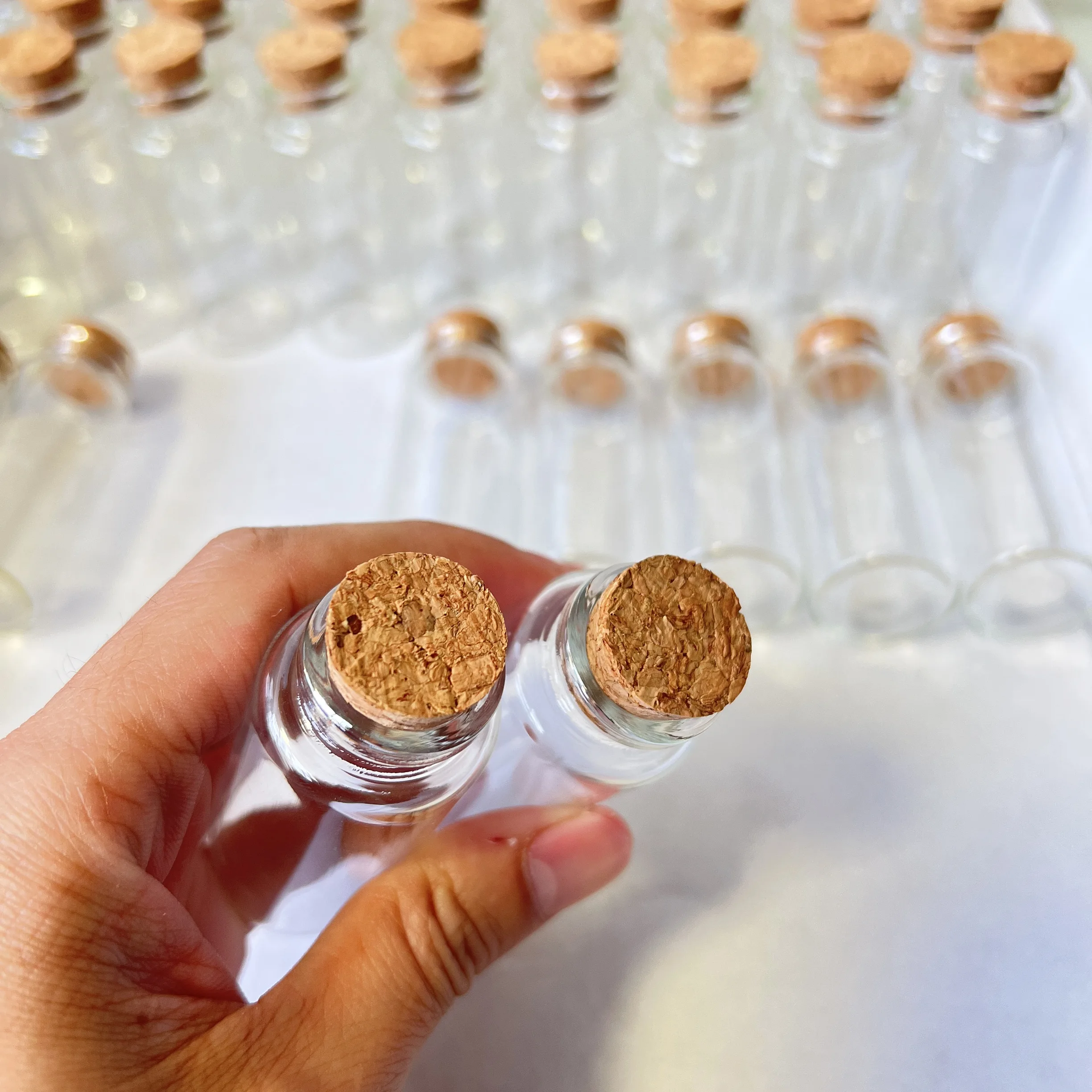 15/36/56 pcs 30x70mm 30ml Glass Jars Cork Tiny Test Tube Bottles Clear Mini Containers DIY Wedding Favors Wishing Bottle 4