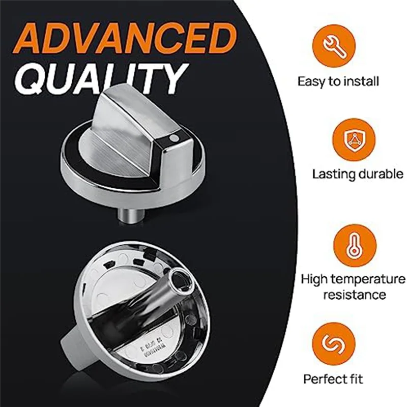 W10284885 Burner Knob Replacement, Fit for Whirlpool Gas Range/Stove/Oven, Replaces WPW10284885 AP6018699 PS11752001 HOT
