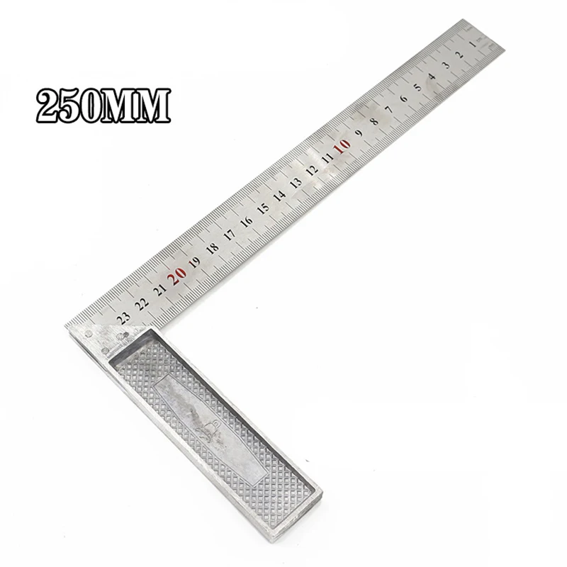 

Столярный стальной квадрат L обрамление 2500 мм 300 мм измерительный макет Инструмент Линейка из нержавеющей стали Столярный квадрат деревообрабатывающий инструмент