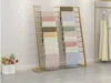 Floor to ceiling scarf display rack, silk scarf rack, pants fabric multi-layer hanging rack, packaging paper storage displayracK 4