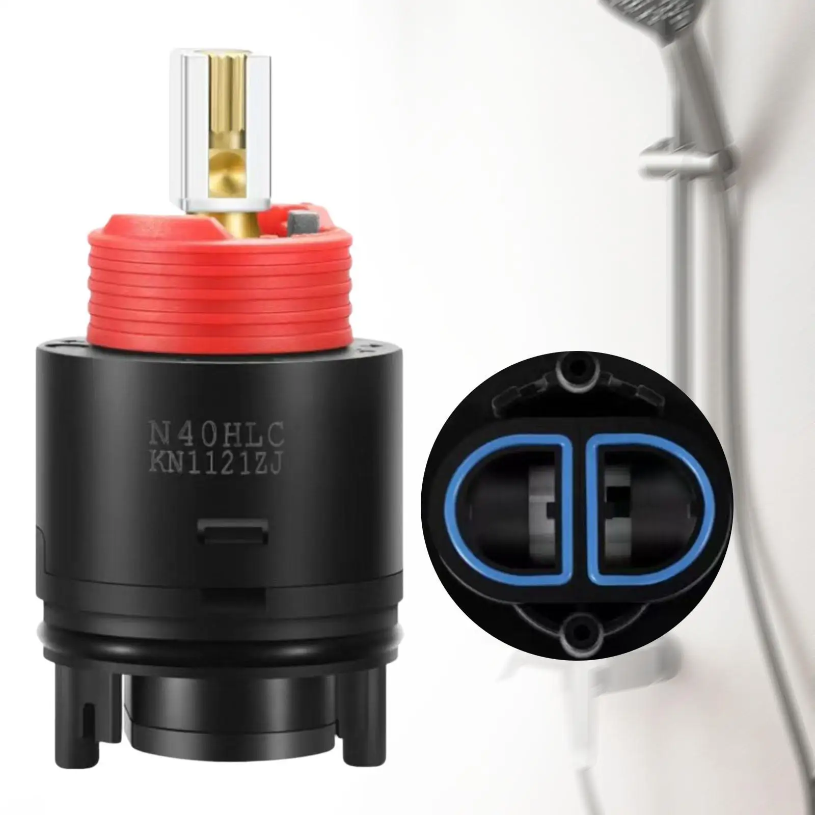 Universal Shower Cartridge for Bathroom Tub Valve Temperature Control Replacement Easy Install Compatible Parts