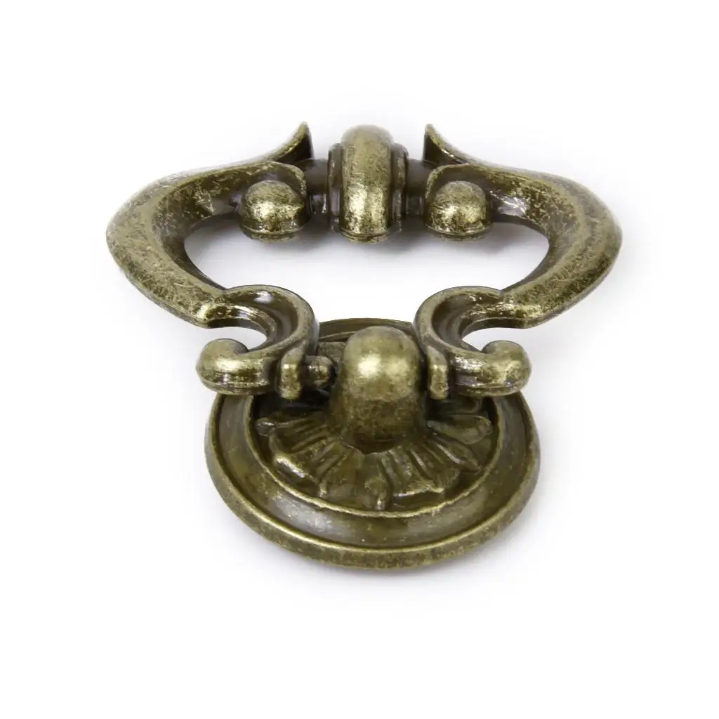 Antique Brass Cabinet Cupboard Drawer Door Pull Handles 55mm