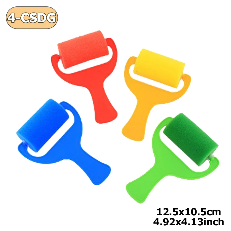 Multi-Stile verfügbar Farbe Aquarell Malerei Schwamm Pinsel Roller Stempel DIY Zeichenwerkzeuge Kunst Malzubehör – Detail 9