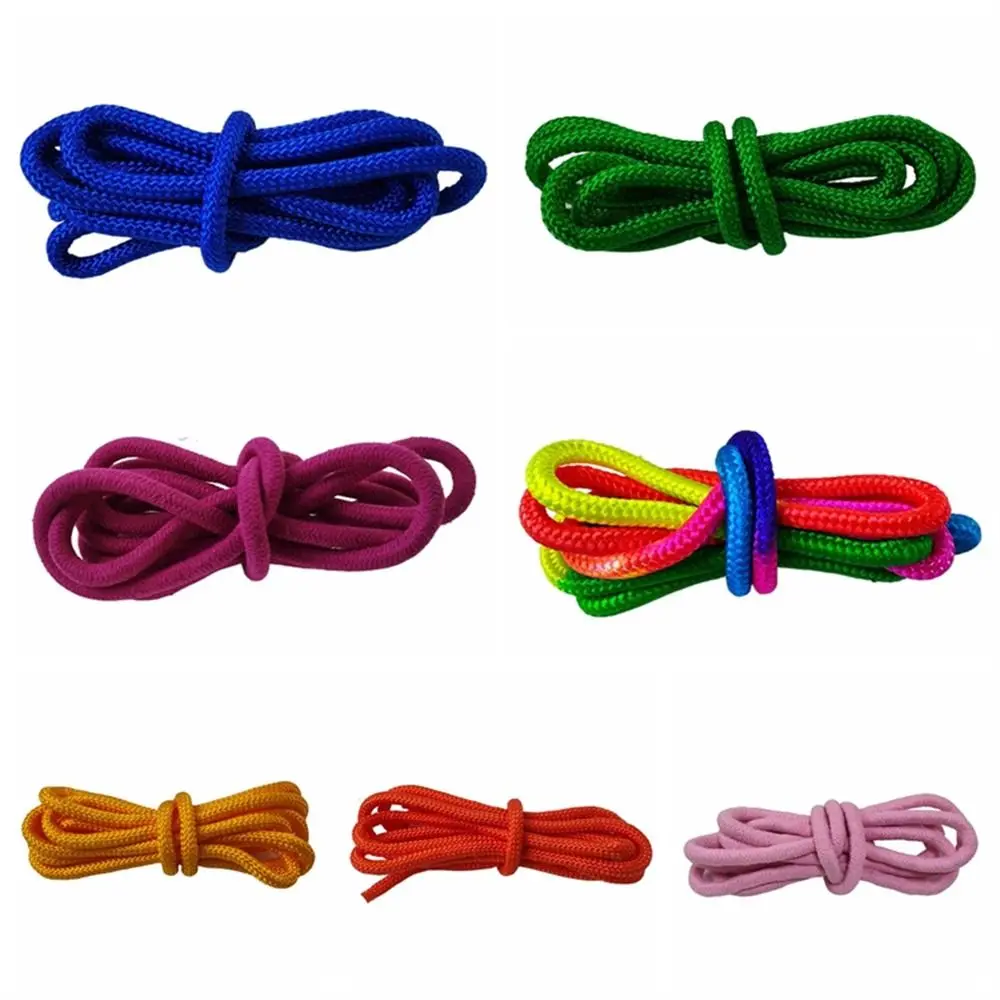 Gymnastics Arts Rope Competition Artistic Rhythmic Rope 3M Nylon Gymnastics Jumping Props Exercise Fitness Rainbow Color