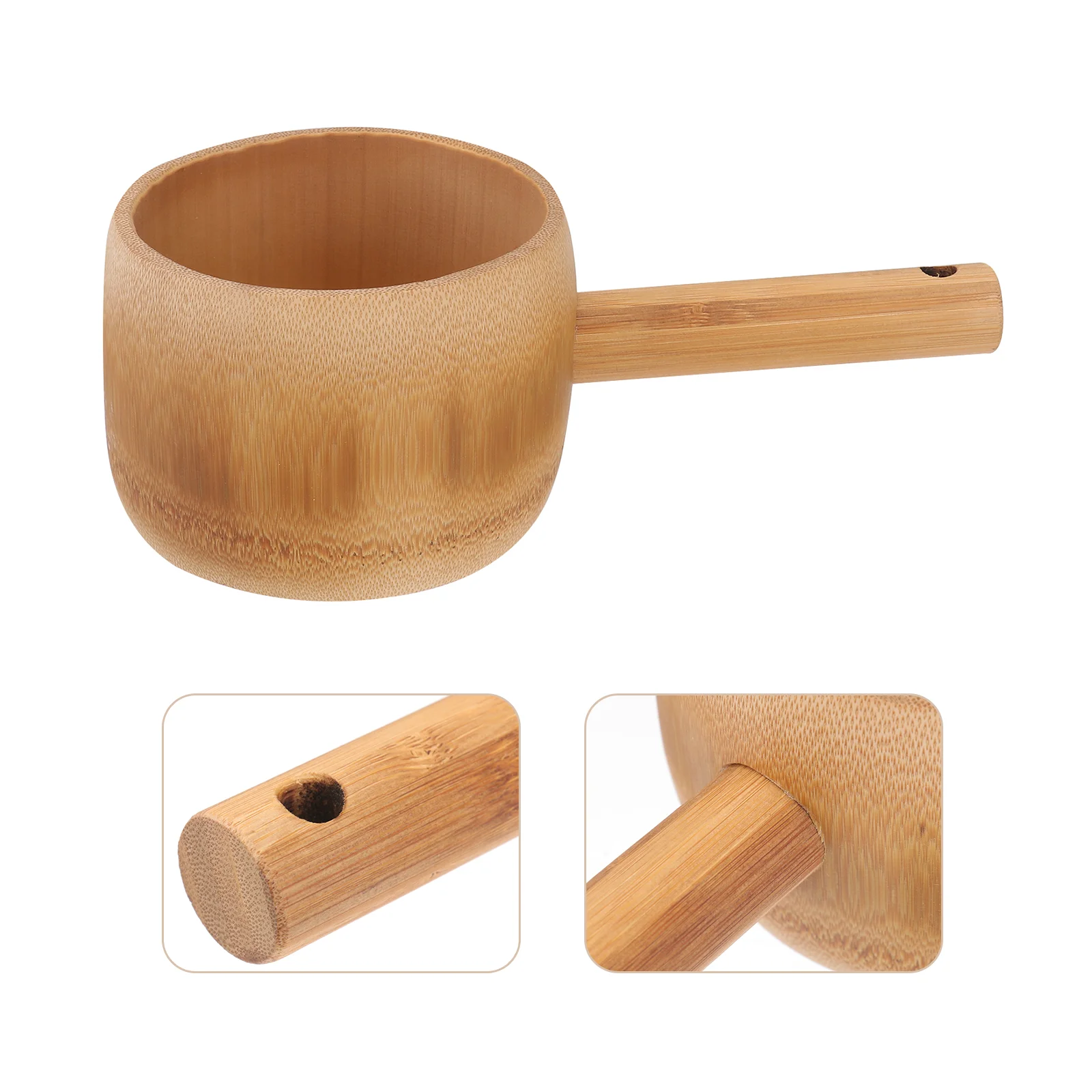 Watering Ladle Bamboo Zen Board Bowl Chimes Creative Scoop Practical Reliable Fold Baby