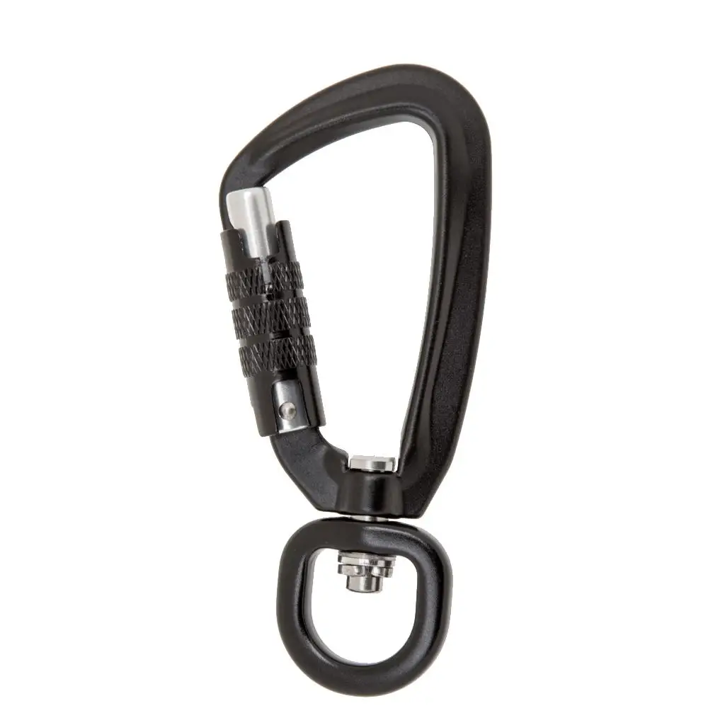500KG Auto Locking Carabiner Rotating Ring Outdoor Keychain Hook Carabiner Climbing for Outdoor Mountain Camping 2