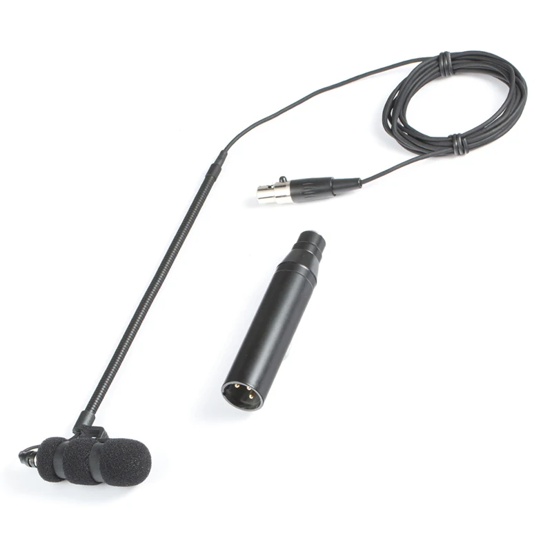 클라리넷 만돌린과 같은 다양한 현악기용 XLR 48V 팬텀 파워 어댑터가 포함된 MU100 유선 악기용 마이크