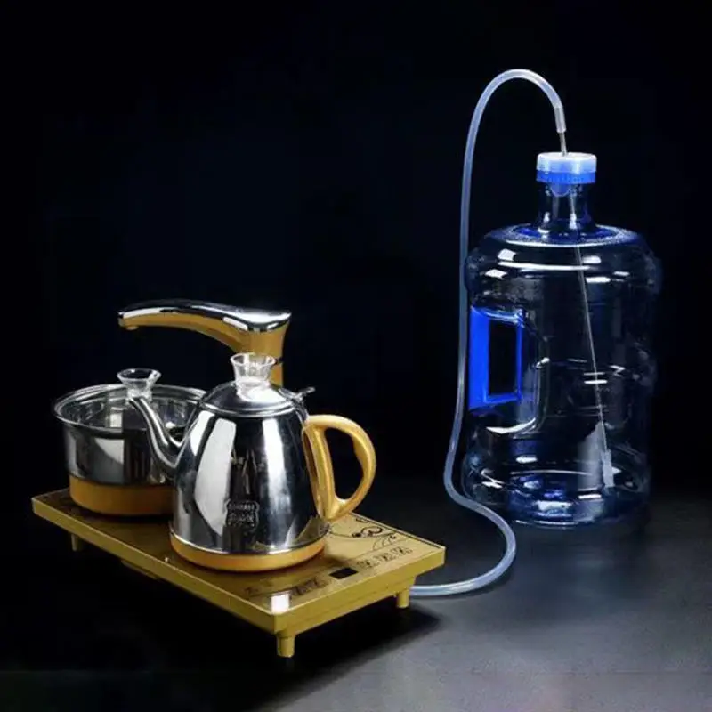 Water Dispenser Accessories Silicone Tube Water Pipe Flexible Automatic Suction Hose Universal Food Grade Inlet Pipe White 1 Set