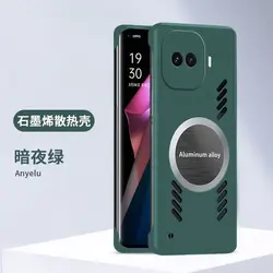 Enhanced Heat Dissipation Magnetic Slim Shockproof Case with Frameless Hard Back for IQOO 15R (Green)