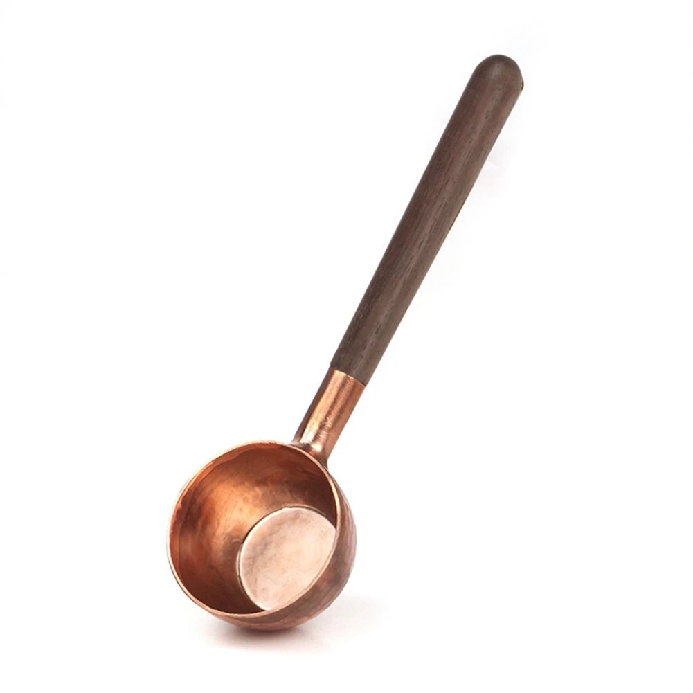 

Coffee Bean Measuring Spoon Solid Wood Copper Measuring Spoon Coffee Powder Quantitative Spoon Measuring Spoon 10G