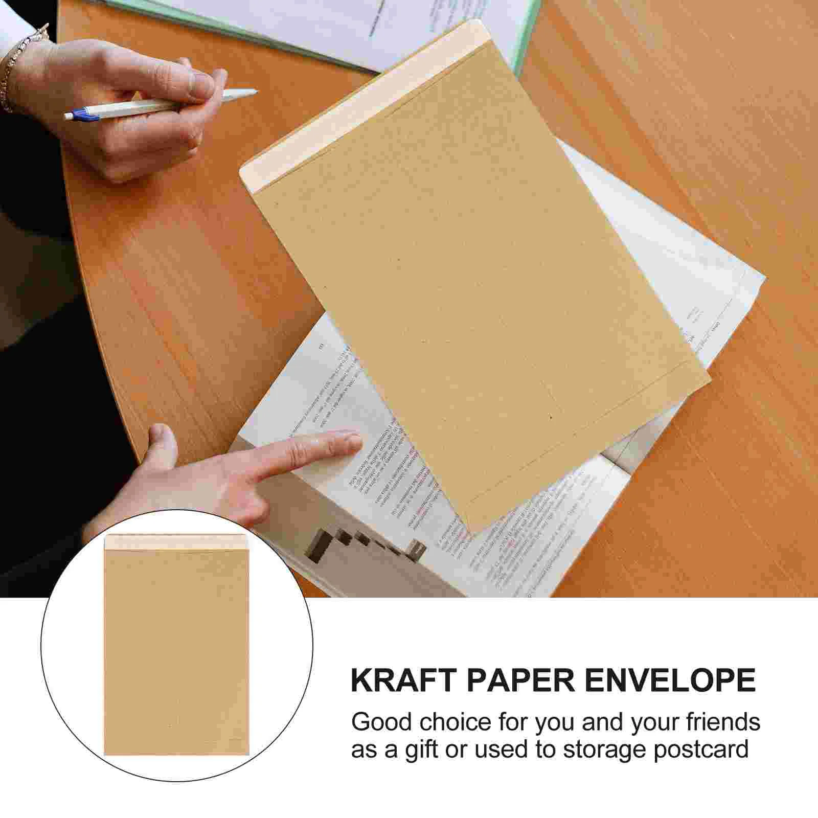 Kraft Envelope Greeting Cards Envelopes Brown Paper Bags Vintage Student A4 Wedding box 50 Pcs kraft paper envelopes mailing envelopes mailing bags