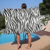 Black White Print Zebra Big Microfiber Beach Towels Quick Dry Towel Sand Beach Towels Pool Towel For Travel Swim Pool Yoga 2