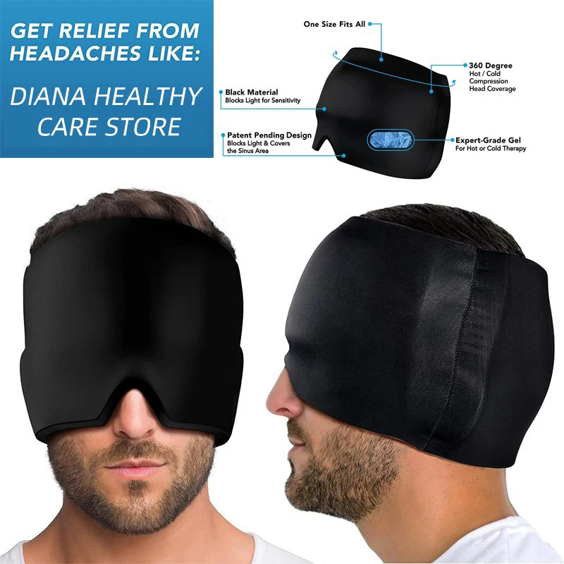 Gel Hot Cold Therapy Headache Migraine Relief Hat Stress Relax Pain