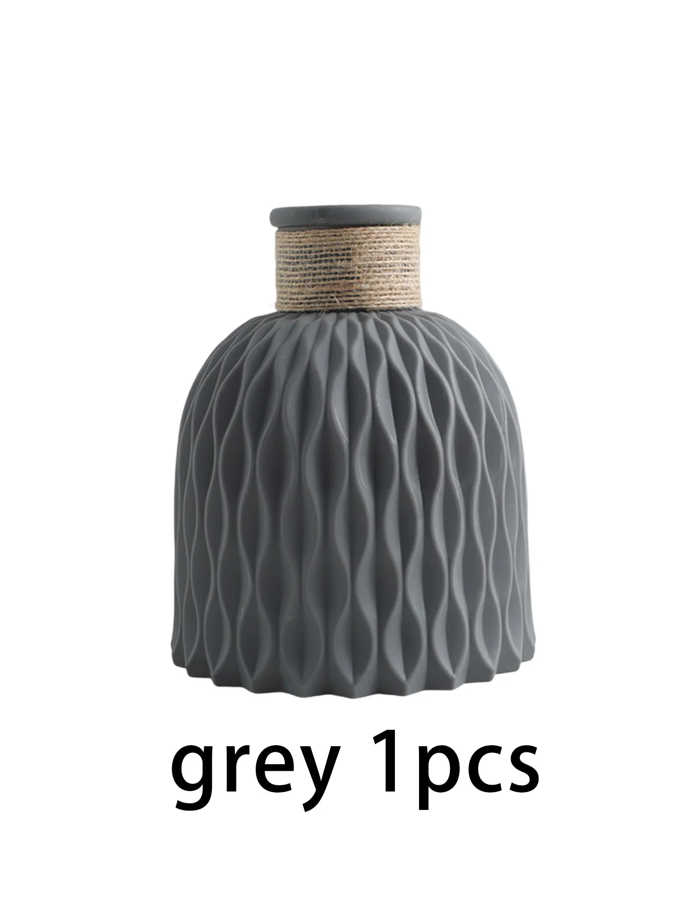 مزهرية زخرفية بلاستيكية لسطح الطاولة 1/2، مزهرية ا...