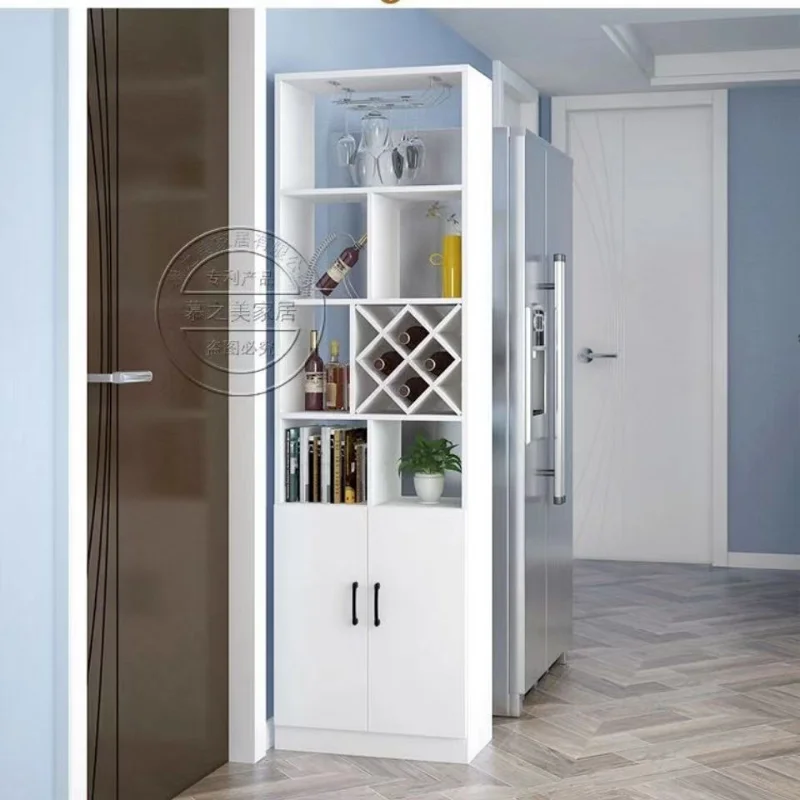 Liquor Storage Wine Cabinet Modern Display Living Room Wall Wine Cabinet Simplicity Home Estante Vinos European Furniture QF50JG