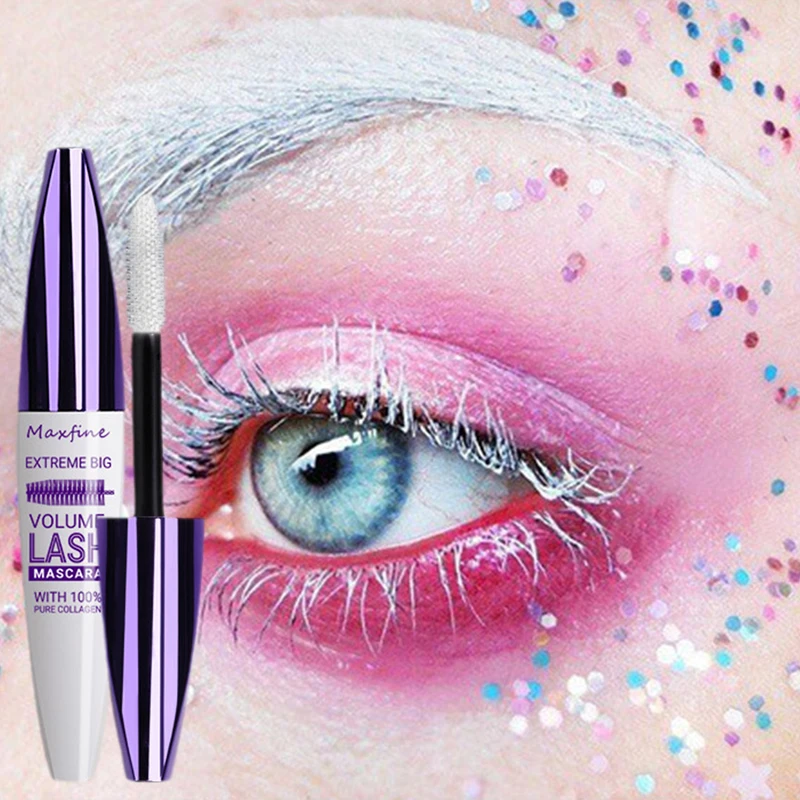 

5D Silk Fiber Mascara Lash Color Mascara Waterproof Cosmetic Lashes 3D Rimel Thick Mascara Eye Extension Lengthening Eyelash