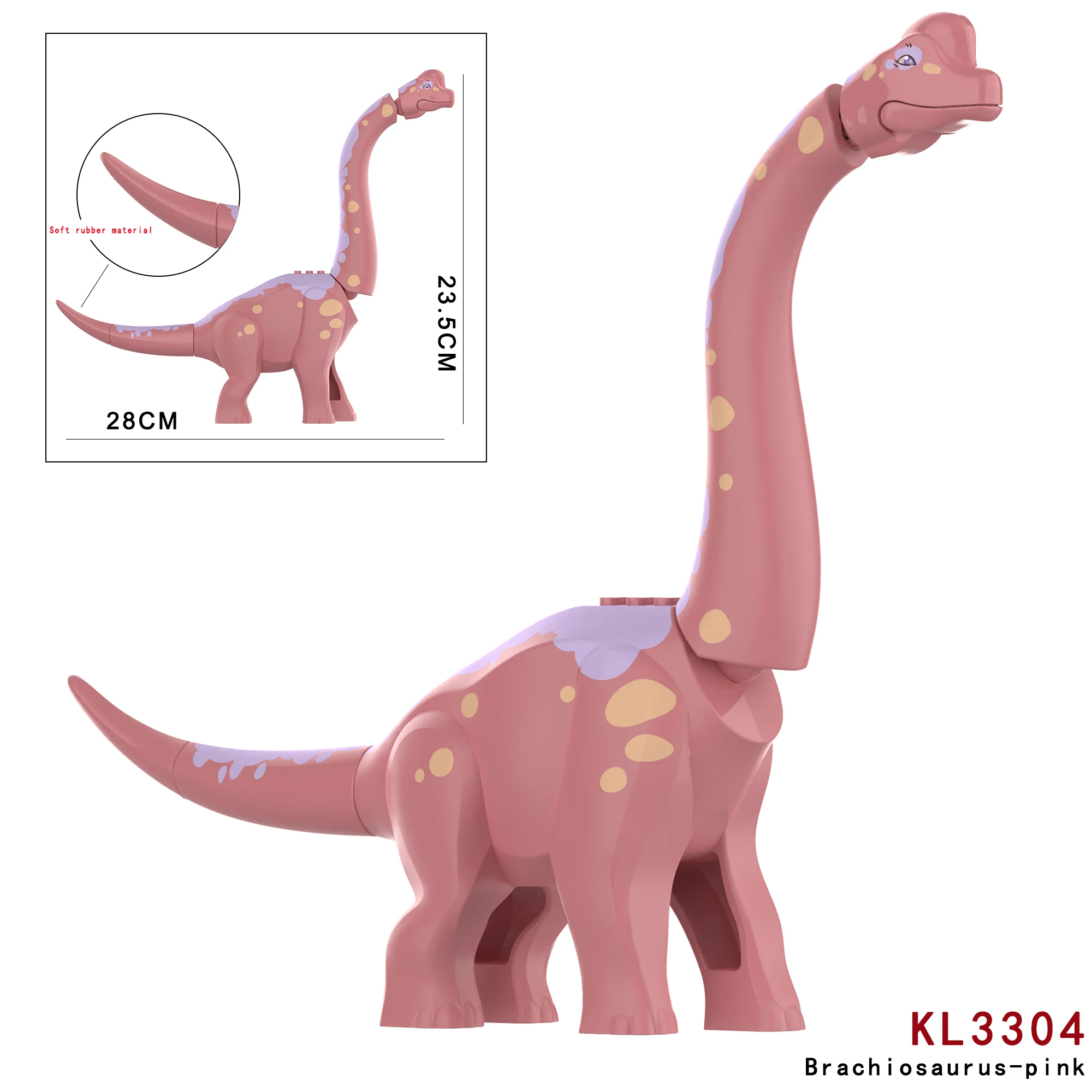 MOC Jurassic Brachiosaurus Byggesæt — Lille ABS-klodser Dinosaurmodel (kompatibel)
