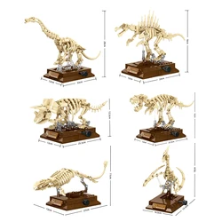 Dinosaur Fossil Skeleton Building Blocks Set - Educational Toy and Collectible Gift - In bag (1534pcs)