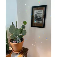 2pcs 30mm Round Crystal Sun Catchers, Glass Prism Hanging Sun Catchers, Rainbow Maker For Window, Balcony,  Garden Decorat 4