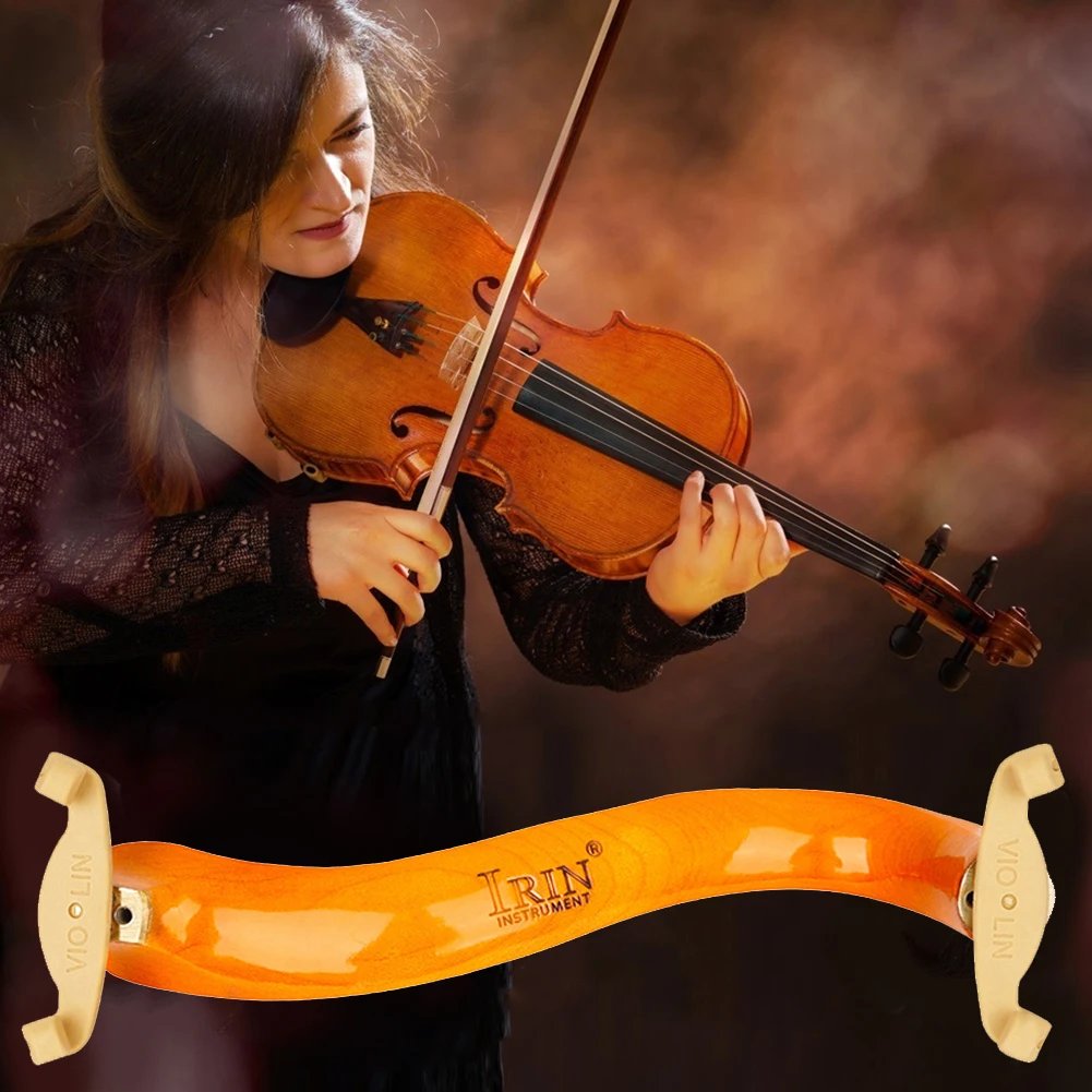 4/4 Violin Shoulder Rest Support String Height Adjustable Comfortable Sponge Pad Violin Case 4/4 String Instrument Accessories