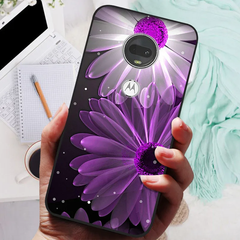 Stylish Soft TPU Protective Case - Fashionable Painted Cover for Motorola Moto G7 Series