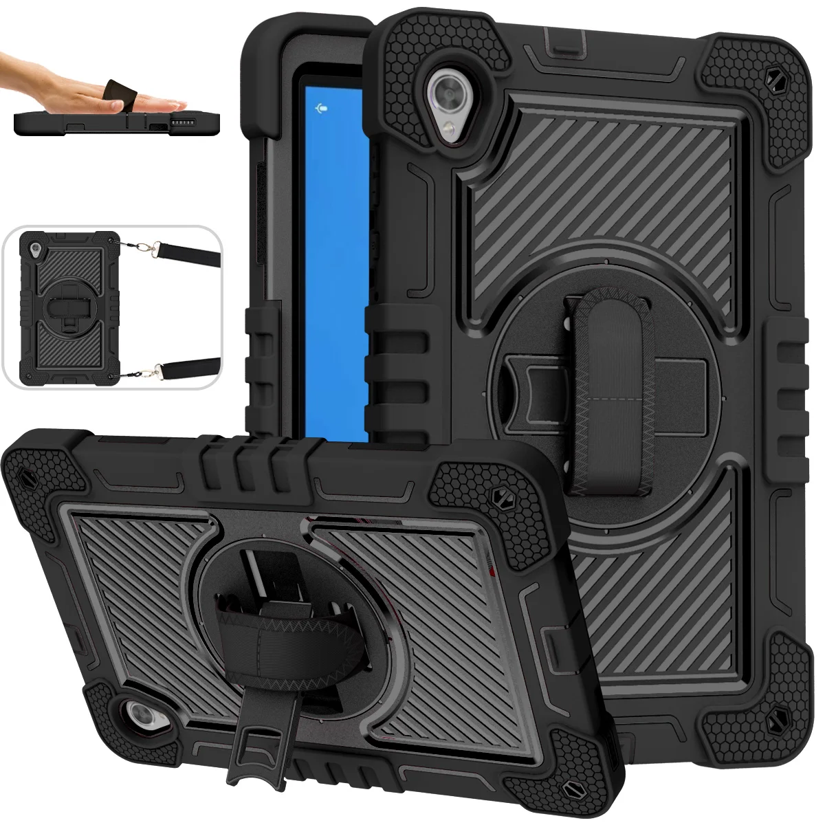 Per Lenovo Tab M10 Hd 2Nd Gen Tb-X306F Tb-X306X 10.1 Eva + Pc Heavy Duty M10 Hd 2Nd Gen X306F X306X Custodia Smart Cover Antiurto