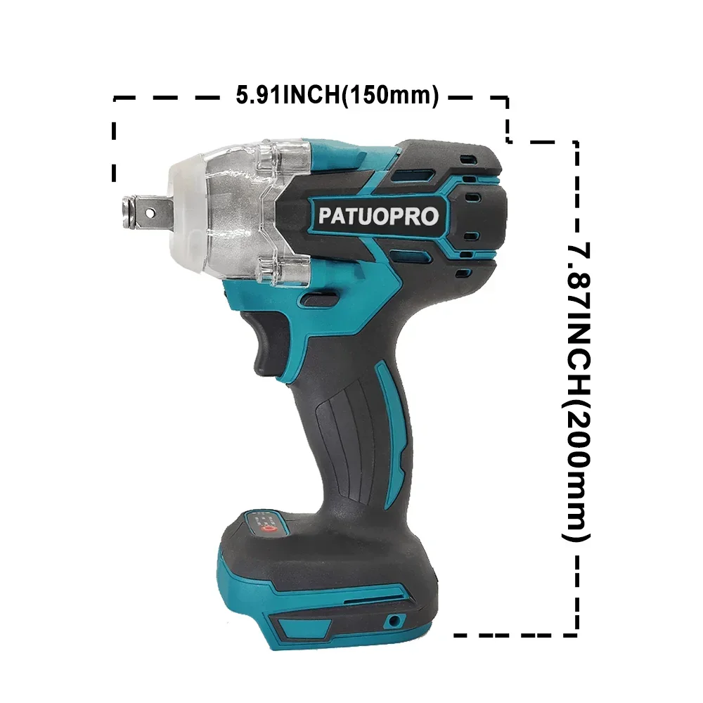 500N.m Electric Cordless Impact Wrench 2-Speed 1/2 Inch Brushless Electric Wrench Power Tool For Makita 18V Battery (No Battery) 3