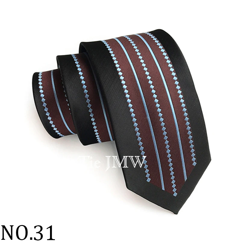 Männer Slim Krawatten Luxuriöse Krawatte Streifen Business Jacquard Krawatte Kleid Hemd Täglichen Verschleiß Krawatte Zubehör Hochzeit Party Geschenk – Detail 33