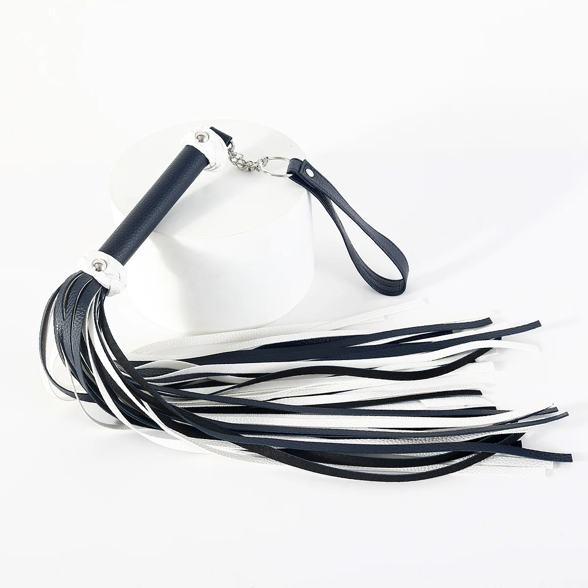 78CM Premium PU Leather Horse Whip,Reinforcement Handle Suede Flogger Whip Cowhide Horse Riding Whip Horse Training Crop 2