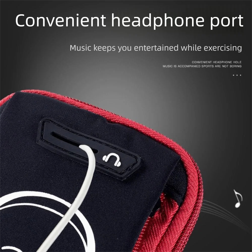 Lightweight Noctilucent Running Phone Bag Shockproof Portable Wrist Phone Bag Dustproof Fall Prevention Armband Pouch