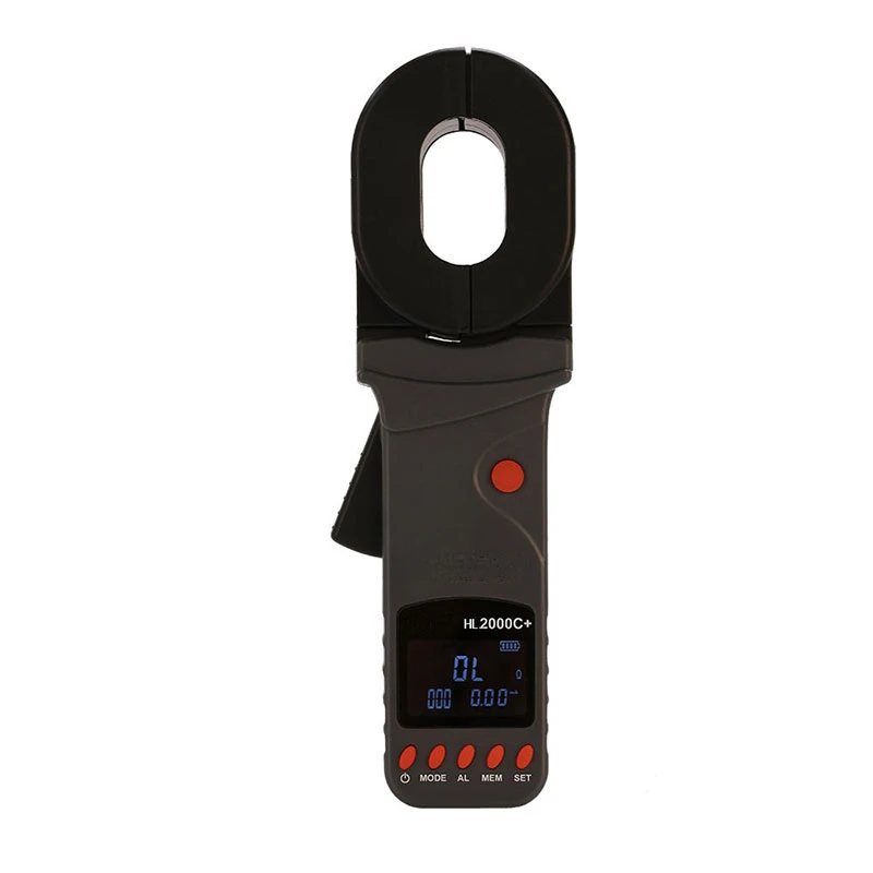 

Clamp Grounding Resistance Tester, Electrical Circuit, Digital High Precision Resistance Meter, Lightning Protection a