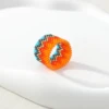 KELITCH Miyuki Ring Fashion Gift Jewelry Miyuki Seed Bead Band Geometric Woven Native Style Finger Rings for Women 1