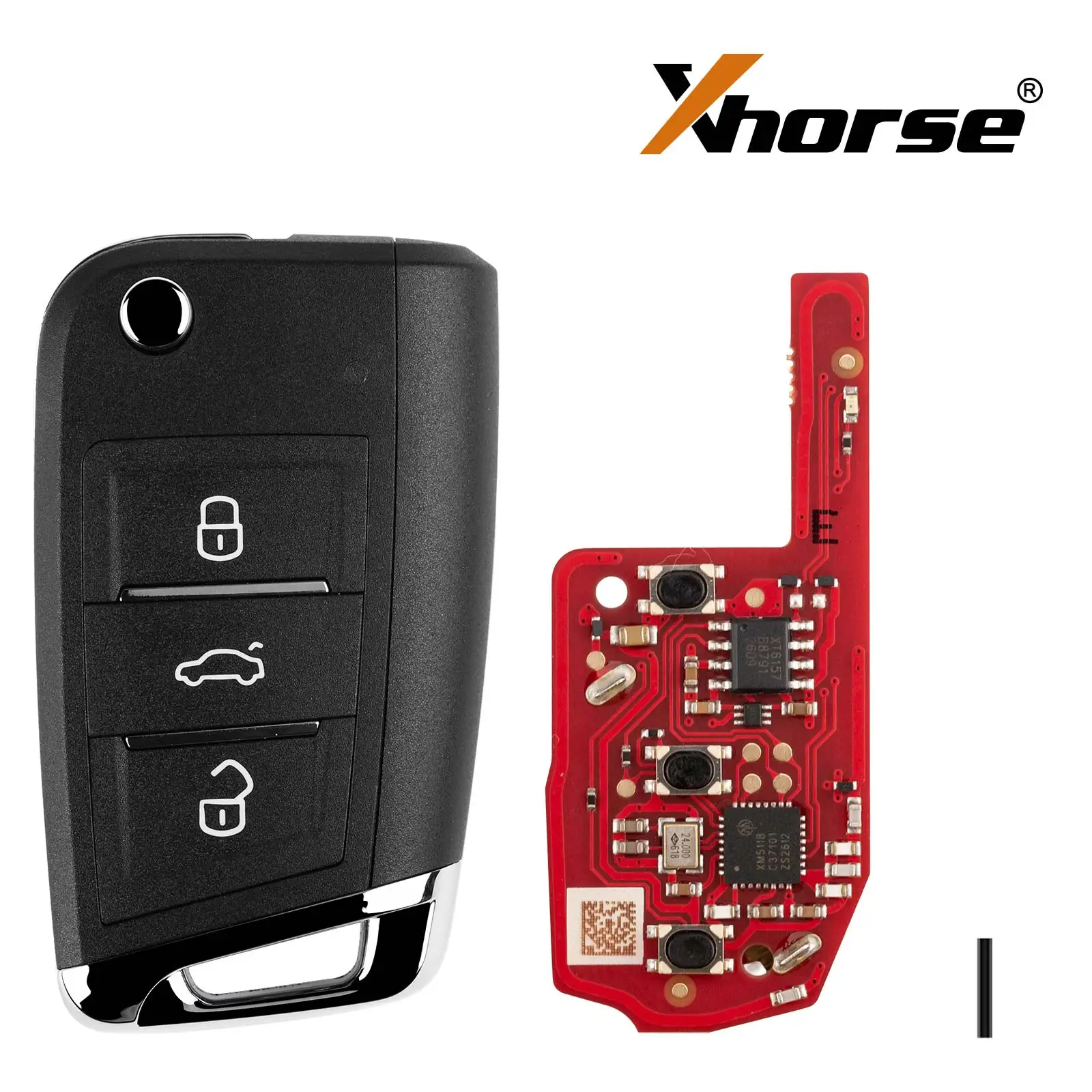 Xhorse XEDM24EN Super Remote Key For MQB Style 3 Buttons Built-in Super Chip English Version 5Pcs/Lot
