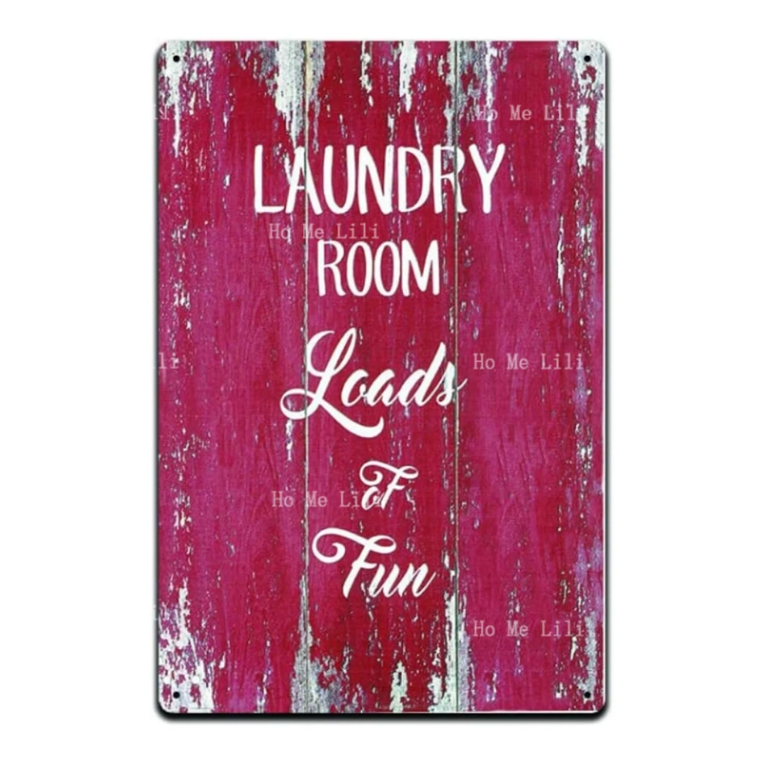 

Прачечная Комната нагрузка и нагрузка забавной винтажной фотокартины из железа