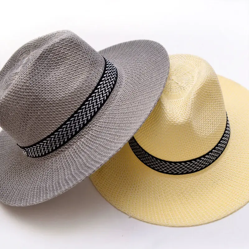 Men's Vintage Straw Hats Simple and Practical Sunlight Protection Hats Outdoor Casual Sun Hats Fishing Hats 4