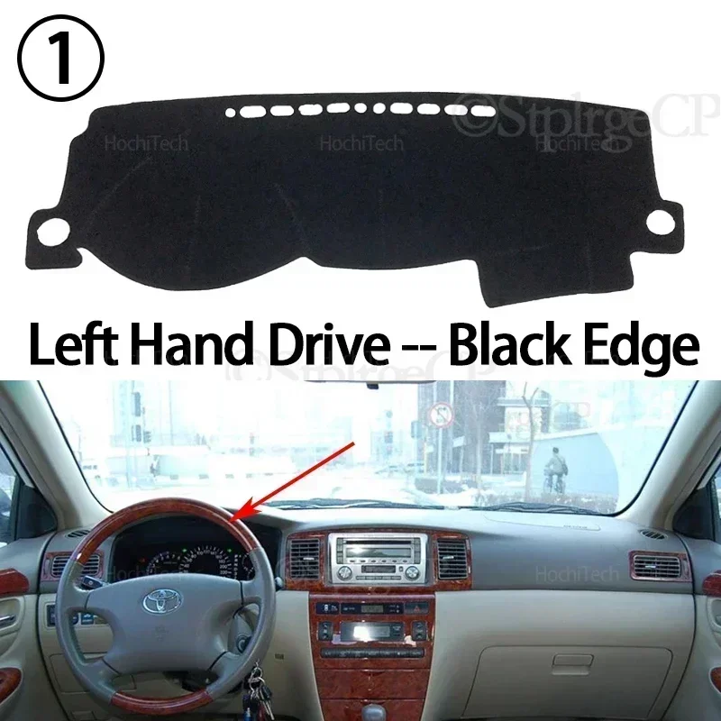 Auto Armaturenbrett Abdeckung Vermeiden Licht Pad Instrument Panel Matte Fall Teppiche für Toyota Corolla E120 E130 2000-2007 – Detail 9