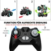 Spray RC CAR 1:18 2.4g Remote Control Shark Head Monster-Car 360 Degree Rotating Dance Stunt Spray Car with Lights Kids Toy 3